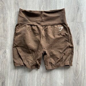 Gymshark Chocolate Brown Women's Athletic Shorts